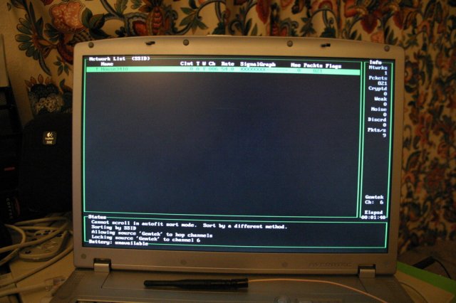 Kismet using the GemTek Prism2 Card.