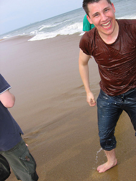 Ron found the ocean for the first time...