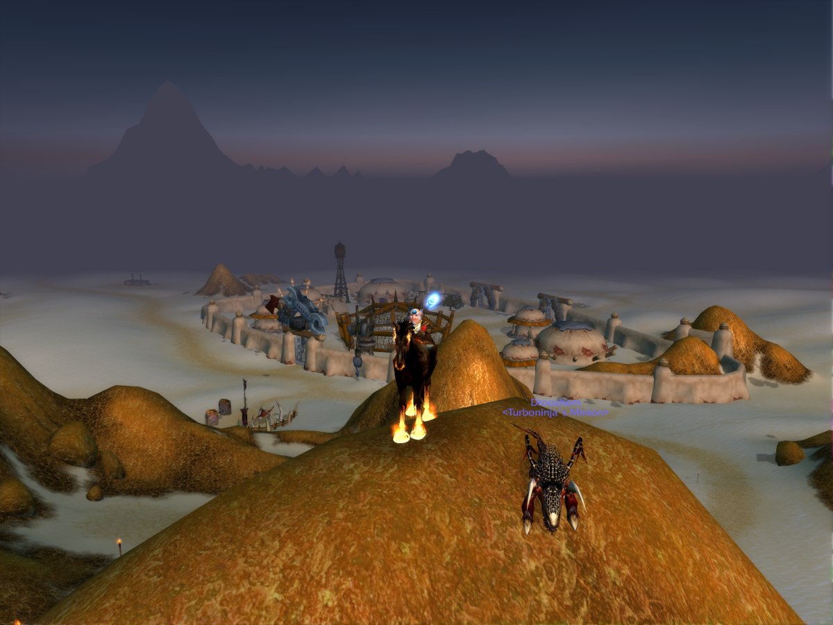 Just turned lvl 48, looking over Gadgetzan. No UI.