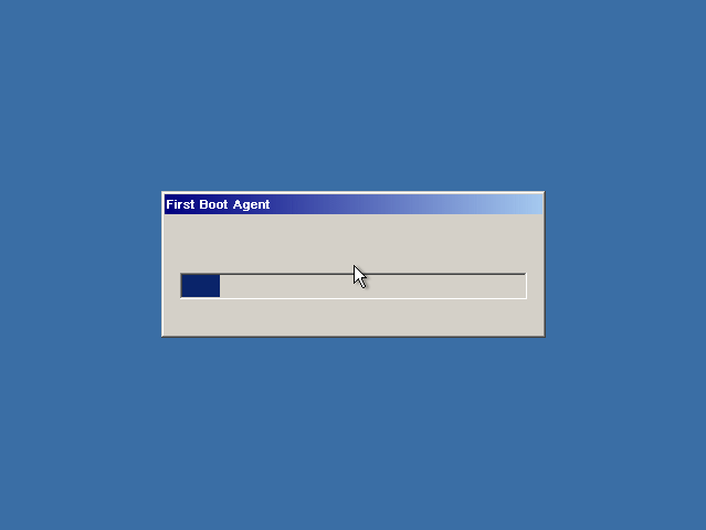 Blank "First Boot Agent"