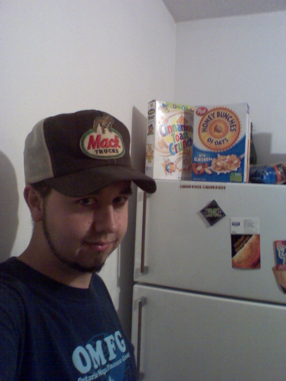 Me... in Dan's Mack hat. again.